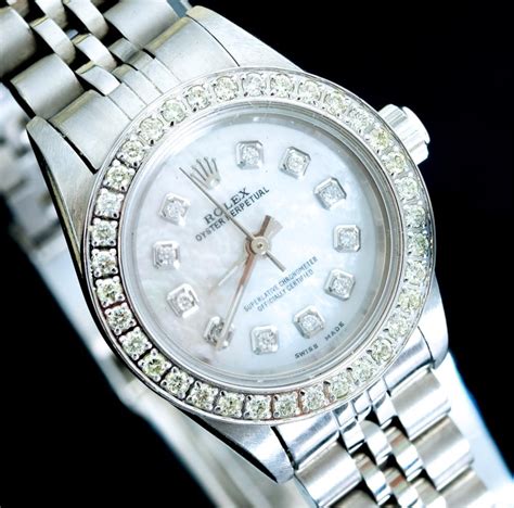 oyster rolex with diamonds|rolex oyster perpetual diamond bezel.